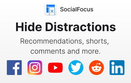 SocialFocus: Hide Distractions small promo image