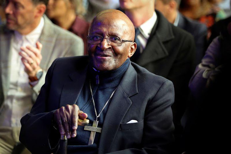 Archbishop Emeritus Desmond Tutu attends the unveiling ceremony of a statue of Nelson Mandela at the City Hall in Cape Town, South Africa, July 24, 2018. REUTERS/Sumaya Hisham