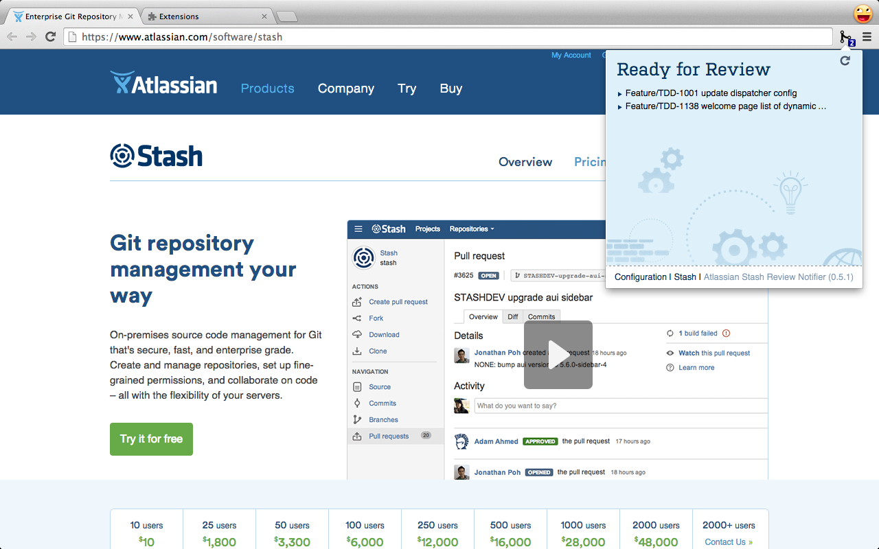 Atlassian Pull Request Notifier Preview image 2