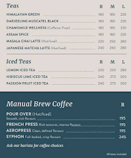 Third Wave Coffee menu 1