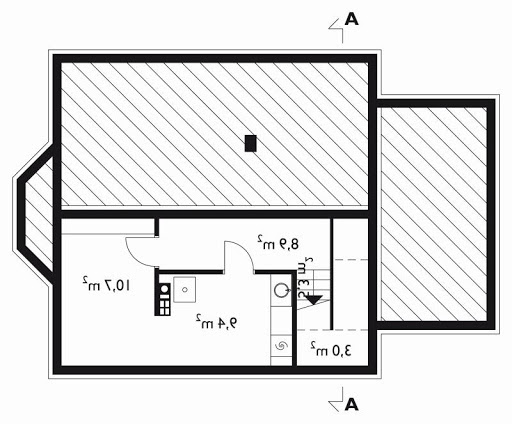 Chaber-2 - Rzut piwnicy