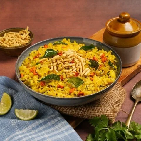 Poha With Ratlami Sev