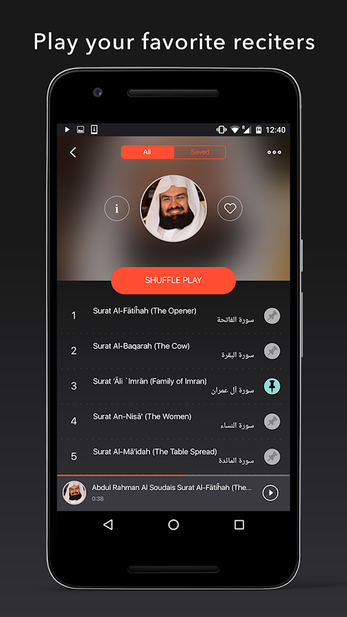    Quran Pro Muslim: MP3 Audio offline & Read Tafsir- screenshot  