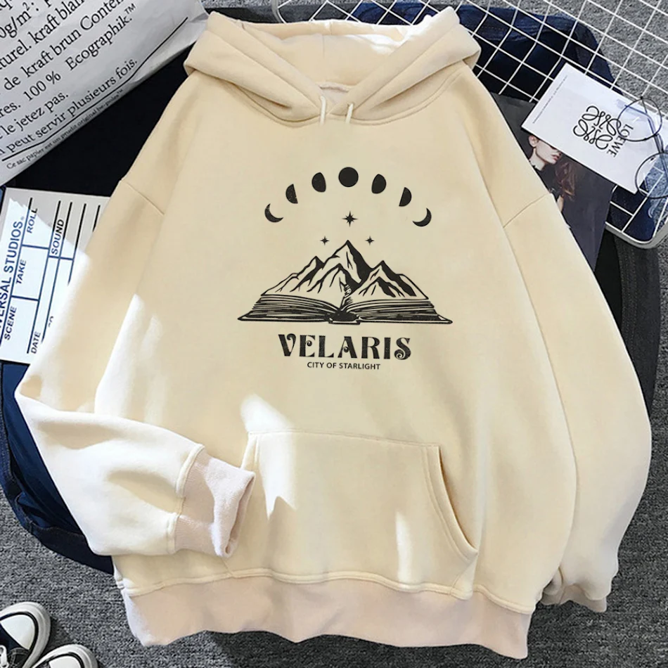 Acotar Hoodies feminino japonês gótico estético capuz feminino