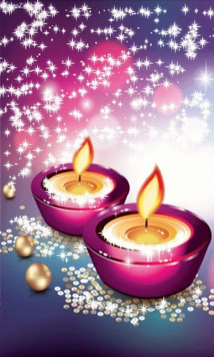 Glitter Candles Live Wallpaper