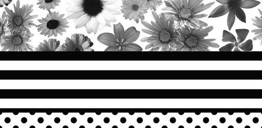 Flower Wallpaper Monochrome