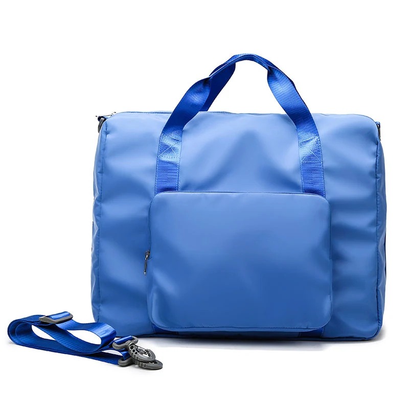 Folding travel bag covers trolley case, large capacity, waterproof, clothing storage, yoga and fitness bag. Customizable