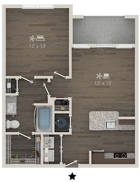 Rendered A1 Floorplan Diagram