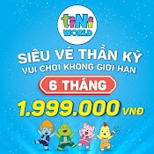 [Toàn Quốc] - Evoucher Tiniworld - Siêu Vé Thần Kỳ Vui Chơi Thả Ga Gói 06 Tháng Mgk06