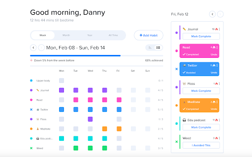 Confetti Habit Tracker