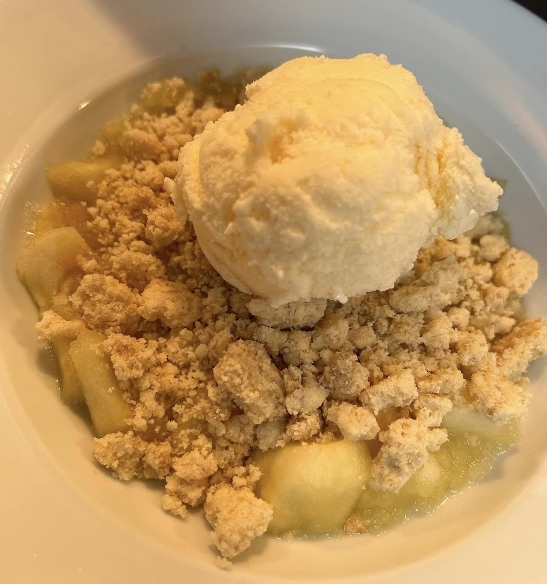 Made with our own gluten free crumble!