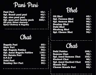 Ganesh Bhel menu 1