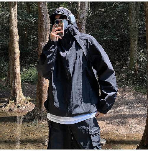 Title 3, Lightweight Hooded Loose Jacket for Men and Wom...
