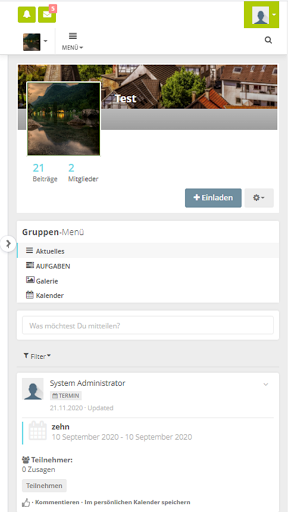 Screenshot AWO connect