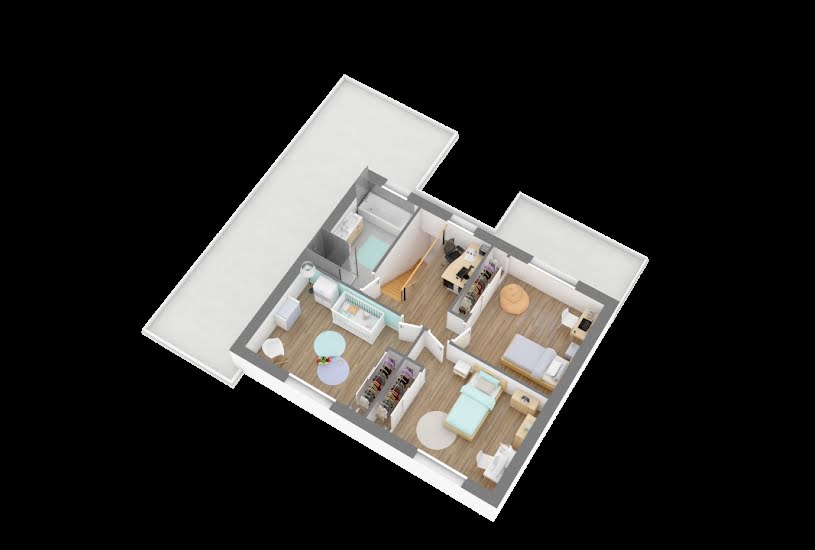  Vente Terrain + Maison - Terrain : 450m² - Maison : 136m² à Quarouble (59243) 