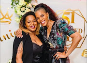 Connie Ferguson (right) seen here with her daughter Lesedi (left), at her 51st birthday celebration.