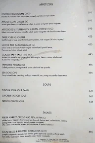 Amour Bistro menu 4