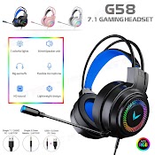 Tai Nghe Gaming G58 Led Rgb 7.1 Surround Có Mic - Bảo Hành 6 Tháng