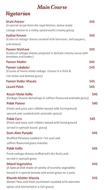 Bhaat menu 