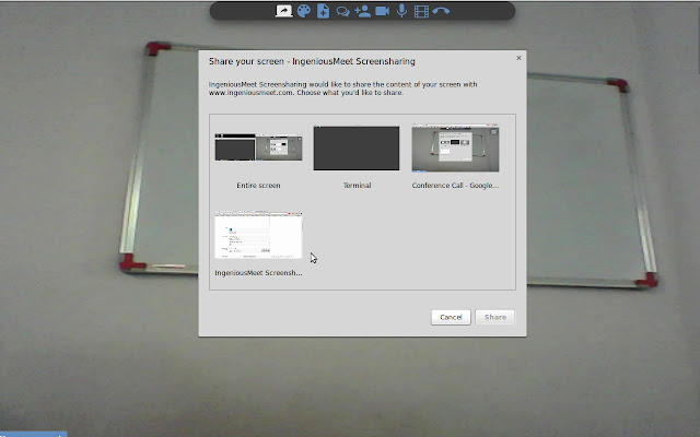 IngeniousMeet Screensharing