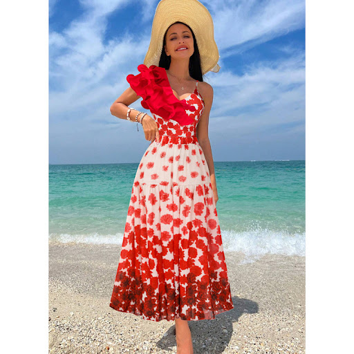 Title 20, Oblique Shoulder Strap One-piece Womens Suit. ...