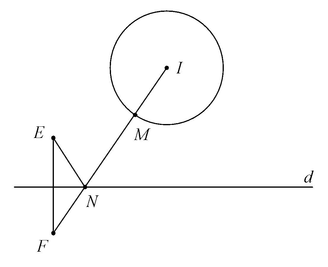 </em>Cho hai số phức ({z_1},{z_2})thỏa mãn (left| {{z_1} - 1 - 3i} right| = 1)và (left| {{z_2} + 1 - i} right| = left| {{z_2} - 5 + i} right|). Giá trị nhỏ nhất của biểu thức (P = left| {{z_2} - 1 - i} right| + left| {{z_2} - {z_1}} right|)bằng 1