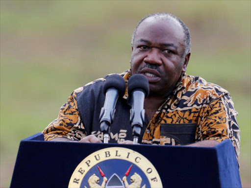 Gabon's President Ali Bongo addresses the media at Nairobi National Park, Kenya, April 30, 2016. /REUTERS