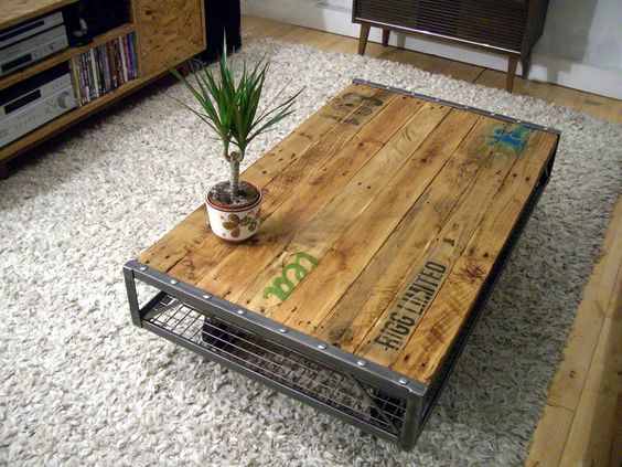 Table basse en palette