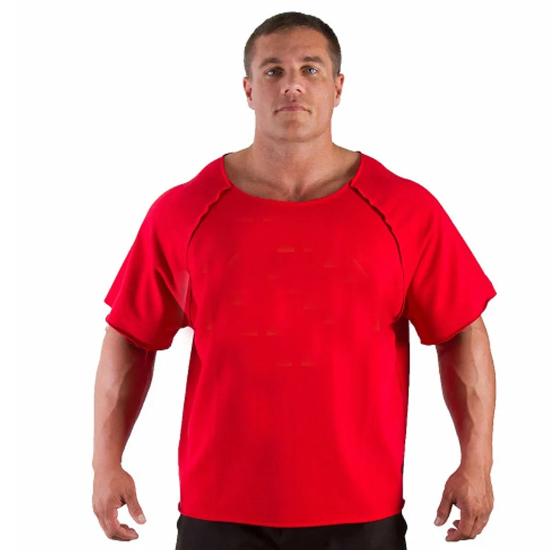Title 2, Heren effen sportshirt met korte vleermouw, ade...