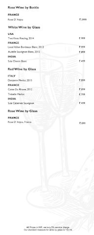 Gallop Bar menu 2