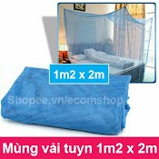 Mùng Vải Tuyn Cột Dây (Mùng Ngủ Chống Muỗi Và Côn Trùng) Kvn Kích Thước 1M2 X 2M