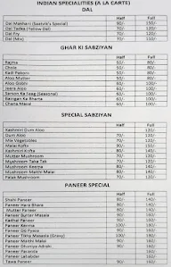 Saatvik Sweets & Restaurant menu 2