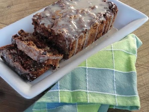 Iced Cinnamon Apple Raisin Bread