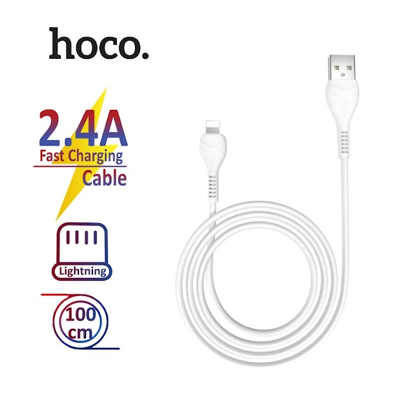 Cáp Sạc Hoco X37 Cho 7/8/11/12Pro Max Điện Áp Dc 5V - 2.4A Cho Iphone/Ipad Dài 1M