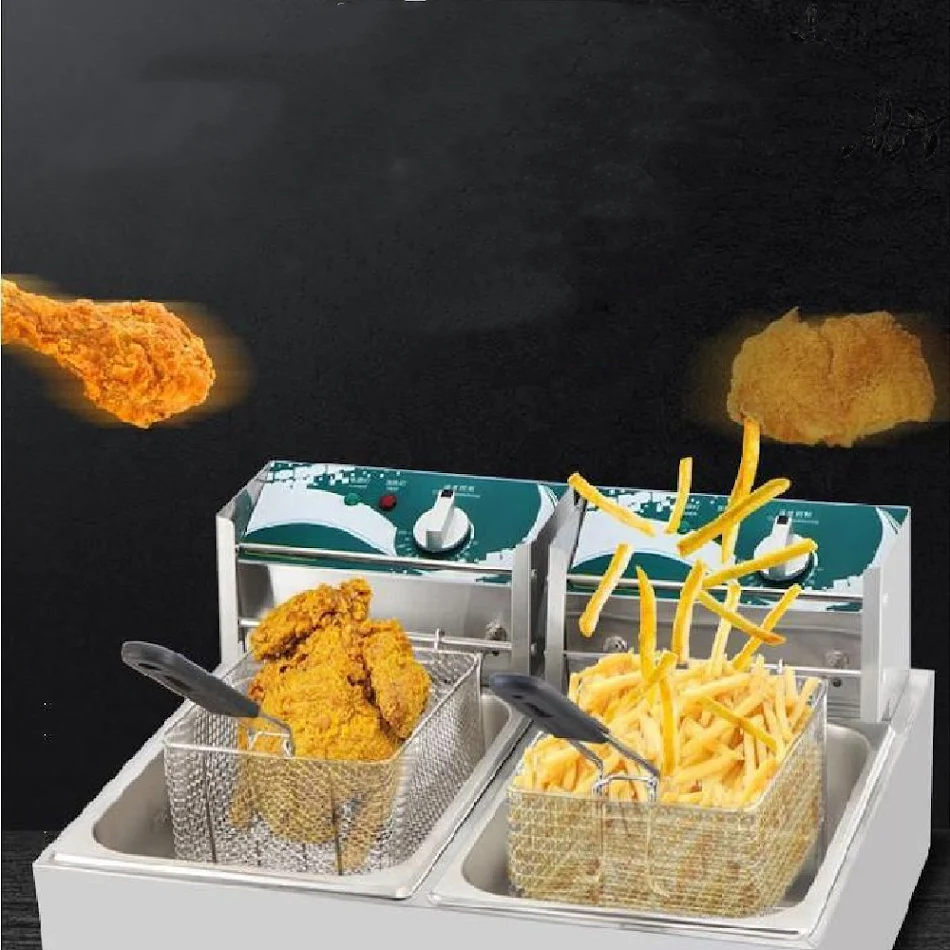 Electric Gas Oil Floor Fryer for Skewers. Fry efficiently with this versatile unit. Perfect for restaurants and food bus