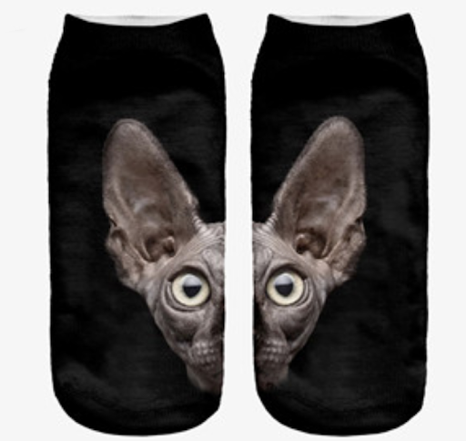 Title 1, Cartoon Three-Dimensional Animal Print Socks of...
