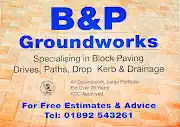 B & P Groundworks Logo