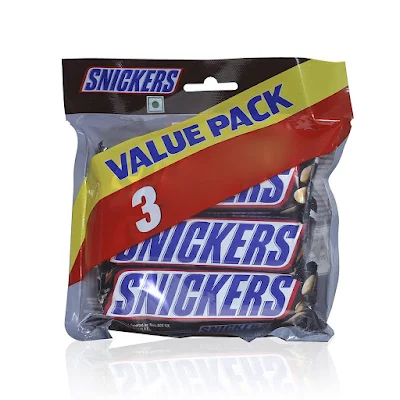 Snickers Chocolate Value Pack Of 3 - 135 gm