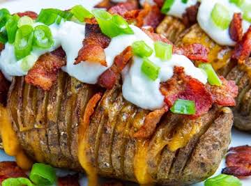 Fully Loaded Hasselback Potatoes