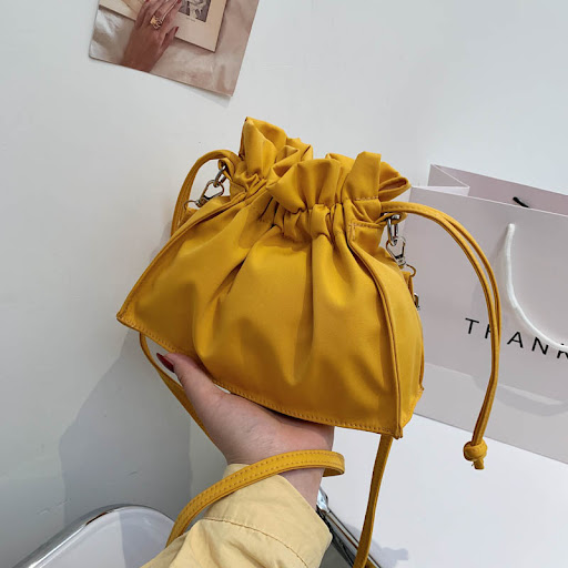 Title 2, Womens Niche Premium Drawstring Bucket Bag Sty...