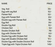 Kolkatta Famous Katie Rolls Shop menu 1