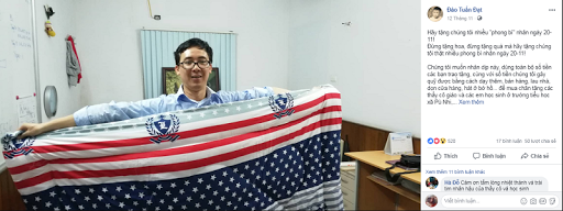<i>Bài post của thầy Đào Tuấn Đạt nhận được nhiều quan tâm</i>