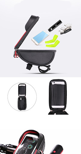 Title 7, Front Handlebar Bag for bikes, waterproof and p...