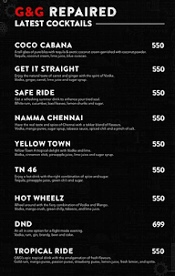 Gears & Garage Restobar menu 2