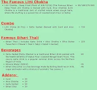 Litti Chokha menu 1