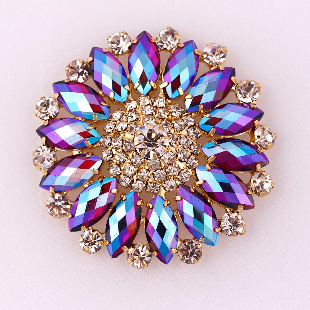 Title 9, Enfeite DIY de girassol com strass grande e col...