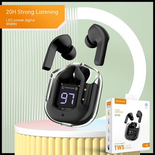 Title 6, Wireless Bluetooth Earphones with Digital Displ...