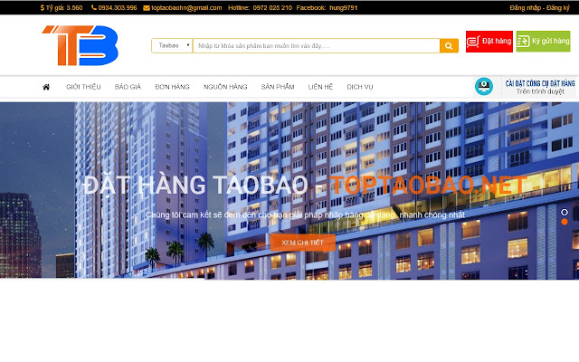 CÔNG CỤ ĐẶT HÀNG TOPTAOBAO.NET