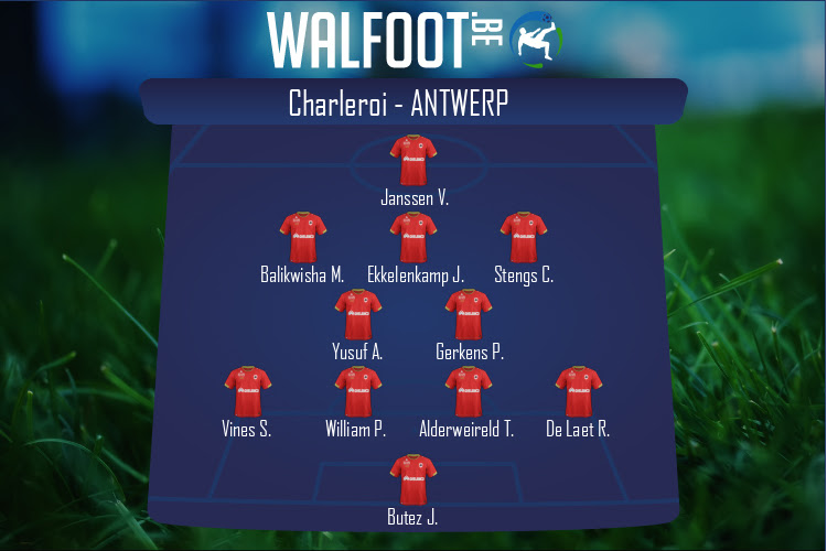 Composition Antwerp | Charleroi - Antwerp (30/10/2022)