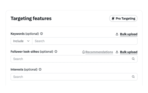 𝕏 Pro Targeting